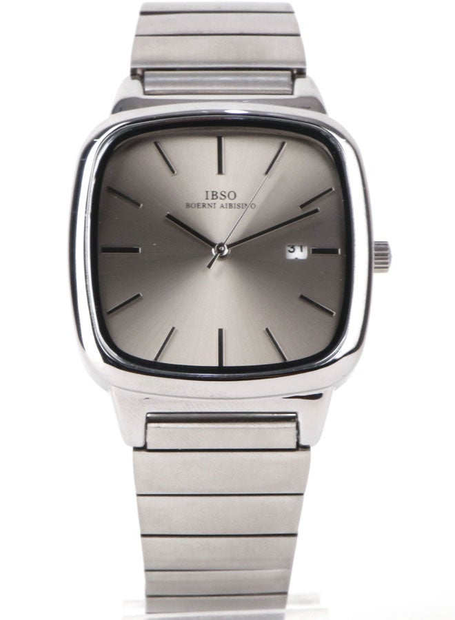 IBSO elegant Men's Watch from with a Silver Bracelet and Sophisticated Silver Dial Featuring a Date Display - Image 3